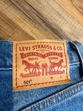 Levi's Medium Blue Denim Women's Cutoff Shorts